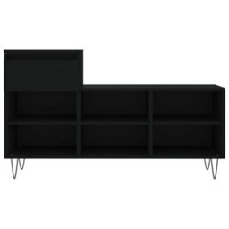 Walplus Shoe Cabinet Black 102X36X60 Cm Engineered Wood - thumbnail 5