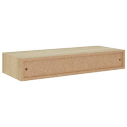 Berkfield Wall-Mounted Drawer Shelf Oak 60X23.5X10Cm Mdf - thumbnail 6