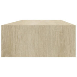 Berkfield Wall-Mounted Drawer Shelf Oak 60X23.5X10Cm Mdf - thumbnail 5
