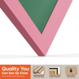 "16X16"" Pink Sleek Vinyl Record Frame With Emerald Mount For 12 Inch Lp Disc - Ak Frames" - thumbnail 3