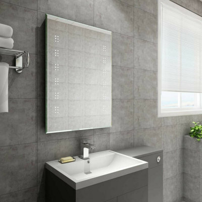 Rinse Bathrooms Illuminated Led Bathroom Mirror With Demister 700 X 500mm - image 1