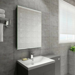 Rinse Bathrooms Illuminated Led Bathroom Mirror With Demister 700 X 500mm