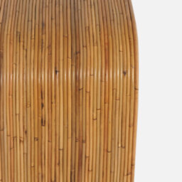 Sweeek - Natural Rattan Console Table 110Cm Rounded Edges L 110 X D 35 X H 75Cm - thumbnail 3