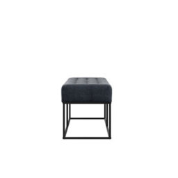 LPD Boden Steel Grey Bench - Modern Aesthetic & Timeless Comfort - thumbnail 3