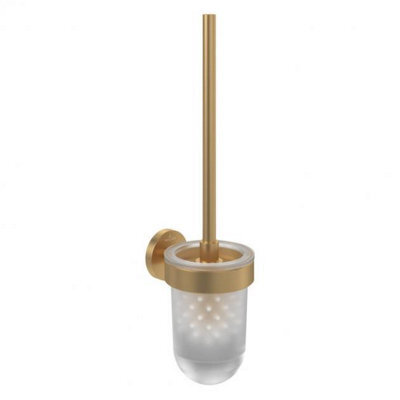 Villeroy & Boch Elements Tender Toilet Brush Set Brushed Gold - image 1