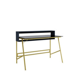 Dorel Home Morgan Writing Desk In Black & Gold