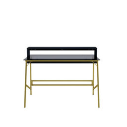 Dorel Home Morgan Writing Desk In Black & Gold - thumbnail 2