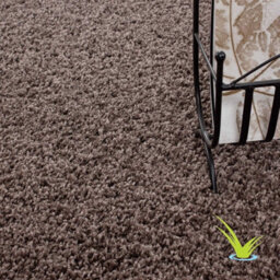 STALWART Modern Shaggy Rug - 5Cm Plush Thick Pile, Non-Slip, Soft Touch Carpet - Washable Area Rugs (Taupe, 120X170 Cm) - thumbnail 5