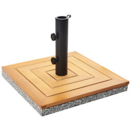 Beliani Parasol Base Ceccano Square Brown 21 Kg - thumbnail 4
