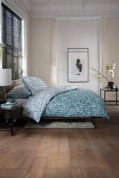 The Lyndon Company Tulle 100% Cotton Duck Egg Duvet Cover Set Extra Soft Stone-Effect Bedding With Piped Edge - thumbnail 3