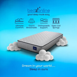 Bedz Online Bedzonline Orthopaedic Memory Foam Spring Mattress, Full Body Support, Pressure Relief, 4Ft6 Double (135X190Cm) - thumbnail 4