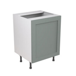 Kitchen Kit Sage Green Matt Shaker Door Sink/hob Base Unit Cabinet Soft Close Drawers Flatpack - 600X870mm - thumbnail 1