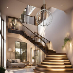 CGC Lighting Cgc Paraplu 3 Globe 90Cm Satin Nickel Led Ceiling Pendant Light