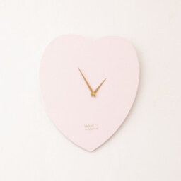 Melody Maison Wooden Pink & Gold Detailed Heart Shaped Wall Clock - 40Cm X 40Cm - thumbnail 2
