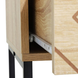Homcom Chest Of 6 Drawers Storage Unit 71X120Cm Unique Zigzag Design Anti Tip - thumbnail 8