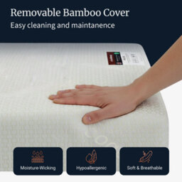 Mattress Guru 2Ft6 Small Single Memory 8000 Mattress, Eco, Reflex And Memory Foam Layers For Contouring Comfort And Pressure Relief, 20Cm Deep - thumbnail 6