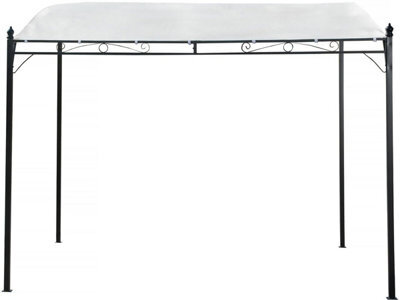 Habitat and Garden Sloping Metal Pergola - 3 X 2.5 M - Beige - image 1