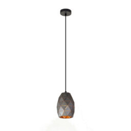 Luminosa Lighting Luminosa Modern Hanging Pendant Graphite, Gold, Champagne 1 Light , E27 - thumbnail 2