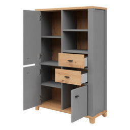 Heze Furniture Annika 3 Door 2 Drawers Display Shelving Unit With Ample Storage - thumbnail 7