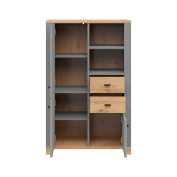 Heze Furniture Annika 3 Door 2 Drawers Display Shelving Unit With Ample Storage - thumbnail 6