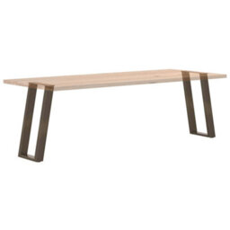 Berkfield Console Table Legs U-Shaped 2 Pcs Natural Steel 28X(72-73) Cm Steel - thumbnail 8