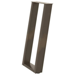 Berkfield Console Table Legs U-Shaped 2 Pcs Natural Steel 28X(72-73) Cm Steel - thumbnail 4