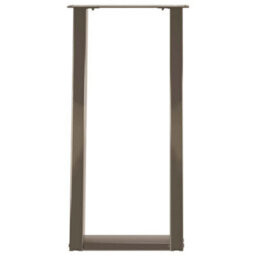 Berkfield Console Table Legs U-Shaped 2 Pcs Natural Steel 28X(72-73) Cm Steel - thumbnail 5