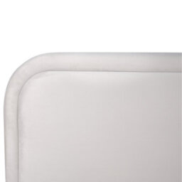 Beliani Bed Velvet Suzette 140 X 200 Cm (Eu Double) Light Grey - thumbnail 7