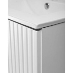 Heze Furniture Flow 2 Drawer Bathroom Cabinet Vanity Unit With Basin 60Cm - White - thumbnail 6