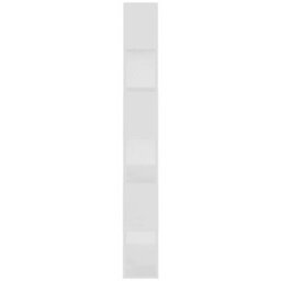 Berkfield Book Cabinet Room Divider White 80X24X186 Cm Engineered Wood - thumbnail 4