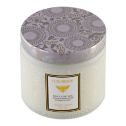 Breeins Embossed Cup White Handmade English Pear Freesia Soy Wax Scented Candle - thumbnail 4