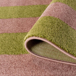 The Rugs Joli Green And Pink Geometric Rug Soft Dense Pile Easy To Clean And Pet Friendly For Living Rooms And Bedrooms - thumbnail 6