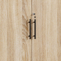 MMT Funiture Designs Oak 2 Door Locking Storage Cabinet Filing Cupboard Office Utility Unit - thumbnail 6