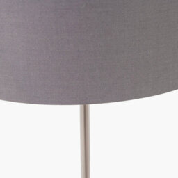 Pacific Lifestyle Set Of 2 Elin Brushed Silver And Steel Grey Table Lamp - thumbnail 5