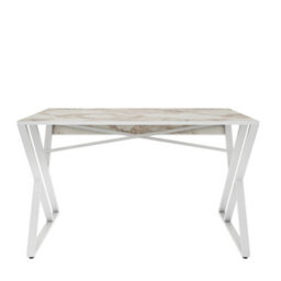 Decorotika Gyza Study And Writing Desk White Marble Effect White - thumbnail 4