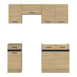 Heze Furniture Summer 5 Unit Kitchen Cabinets Set 170Cm In Bernstein Oak - thumbnail 4