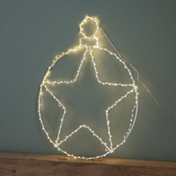 Samuel Alexander 48Cm Light Up Hanging Christmas Star Bauble With 236 Warm White Leds - thumbnail 7