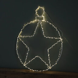 Samuel Alexander 48Cm Light Up Hanging Christmas Star Bauble With 236 Warm White Leds - thumbnail 3