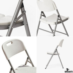 Novecrafto Heavy Duty Folding Chair - 53 X 44 X 83 Cm Hdpe Plastic & Powder Top With Coated Steel Frame, Indoor & Outdoor Use - thumbnail 8