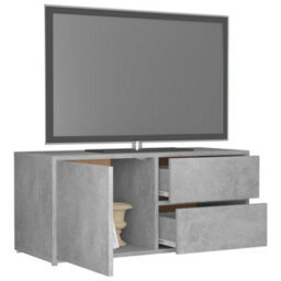 Berkfield Tv Cabinet Concrete Grey 80X34X36 Cm Engineered Wood - thumbnail 5