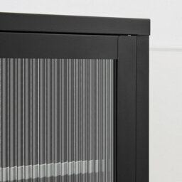 Furniturebox Uk Kafe Black Metal Tv Sideboard - thumbnail 4