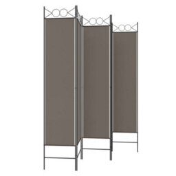 Walplus Anthracite Fabric 5 Panel Room Divider 200 By 200 Centimetres - thumbnail 4