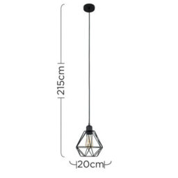 Valuelights Casco Matt Black Ceiling Rose And Flex Lampholder Fitting With Black Wire Shade - thumbnail 9