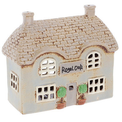 Village Pottery Royal Oak Pub Tea Light Holder - image 1