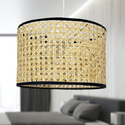 First Choice Lighting Set Of 2 Kona Natural Rattan 25 Cm Easy Fit Pendant Shades - thumbnail 6