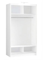 Arte Contemporary White Matt Sliding Door Wardrobe 120Cm - Efficient Storage & Elegant Style - thumbnail 2