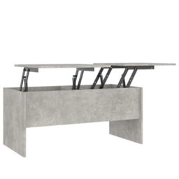 Berkfield Coffee Table Concrete Grey 102X50.5X46.5 Cm Engineered Wood - thumbnail 2