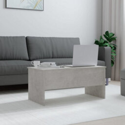 Berkfield Coffee Table Concrete Grey 102X50.5X46.5 Cm Engineered Wood - thumbnail 3