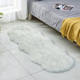 White Grey Tip-Irregular 60X150Cm Large Faux Fur Sheepskin Rug Fluffy Mat Room Sofa Hairy Mat Shaggy Floor Carpet - thumbnail 5