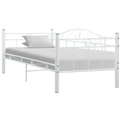 Vidaxl Daybed Frame Without Mattress White Metal 90X200Cm - image 1